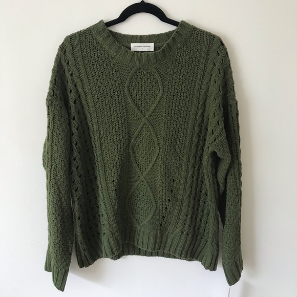 Goodnight Macaroon Sweaters - NWT Goodnight Macaroon Green Knit Sweater